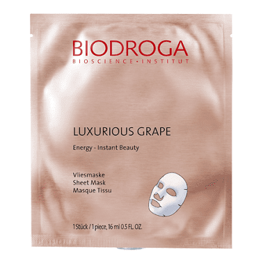 Biodroga_45591_Vliesmaske_Luxurious_Grape_Energy_Instant_Beauty_oh_so_pure Biodroga Vliesmaske für energiearme Haut, oh-so-pur